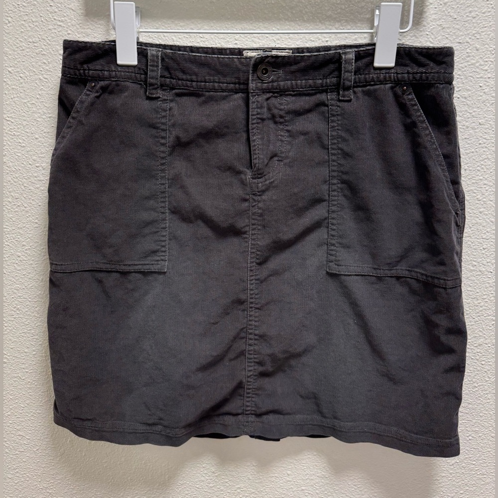 The North Face Nenana Corduroy Skirt Pockets Stretch Gray Women's Medium